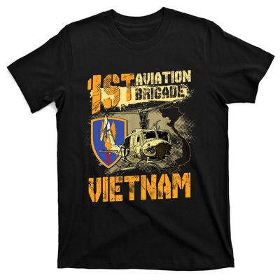 1st Aviation Brigade Vietnam Veteran Pilot  Door Gunner T-Shirt