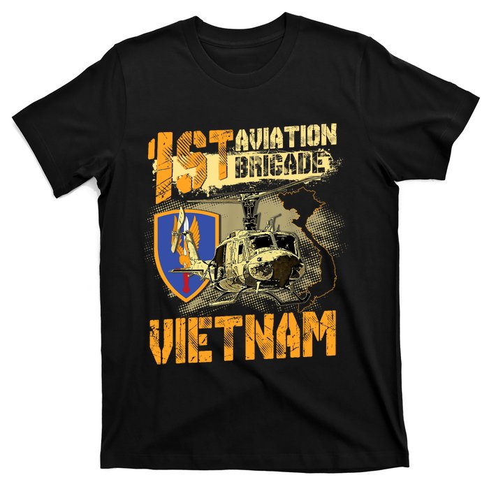 1st Aviation Brigade Vietnam Veteran Pilot  Door Gunner T-Shirt