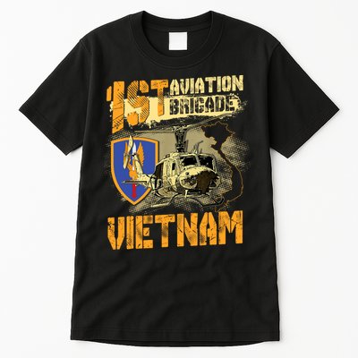 1st Aviation Brigade Vietnam Veteran Pilot  Door Gunner Tall T-Shirt