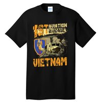 1st Aviation Brigade Vietnam Veteran Pilot  Door Gunner Tall T-Shirt