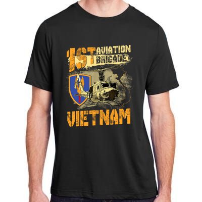 1st Aviation Brigade Vietnam Veteran Pilot  Door Gunner Adult ChromaSoft Performance T-Shirt