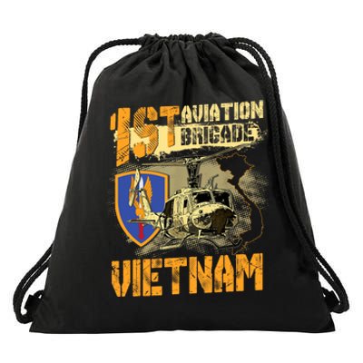 1st Aviation Brigade Vietnam Veteran Pilot  Door Gunner Drawstring Bag