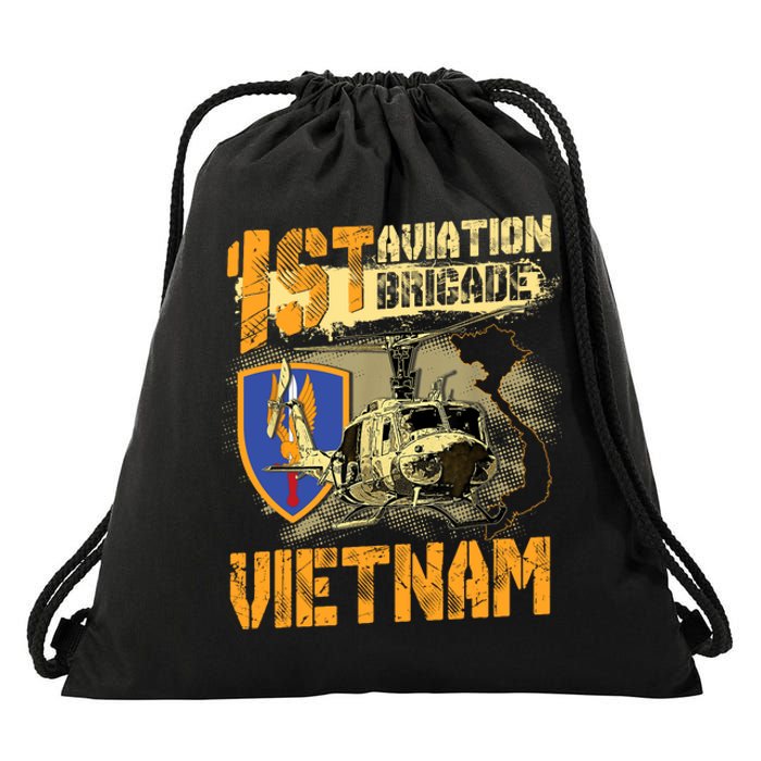 1st Aviation Brigade Vietnam Veteran Pilot  Door Gunner Drawstring Bag