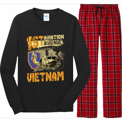 1st Aviation Brigade Vietnam Veteran Pilot  Door Gunner Long Sleeve Pajama Set