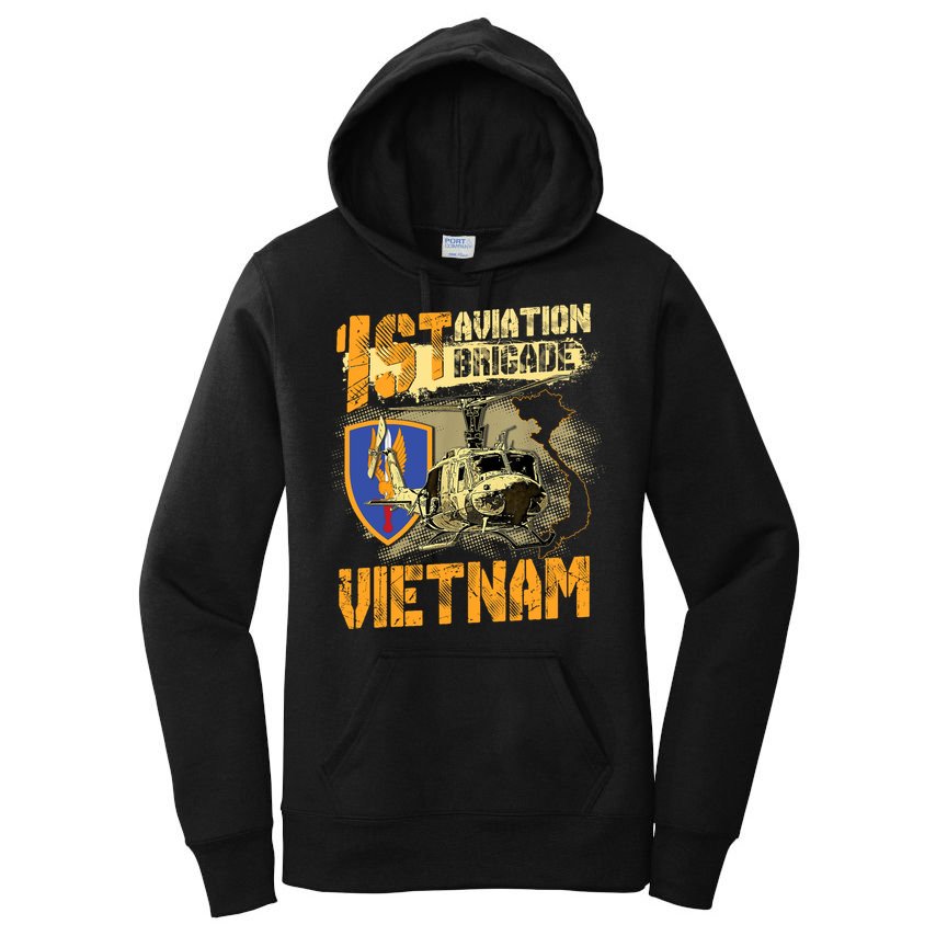 1st Aviation Brigade Vietnam Veteran Pilot  Door Gunner Women's Pullover Hoodie