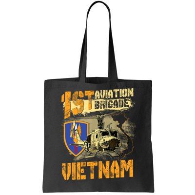 1st Aviation Brigade Vietnam Veteran Pilot  Door Gunner Tote Bag