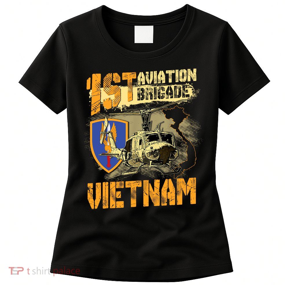 1st Aviation Brigade Vietnam Veteran Pilot  Door Gunner Women's T-Shirt