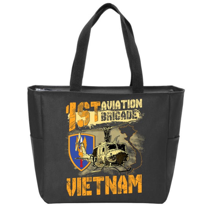 1st Aviation Brigade Vietnam Veteran Pilot  Door Gunner Zip Tote Bag