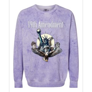 19th Amendment Baseball Gathering Colorblast Crewneck Sweatshirt