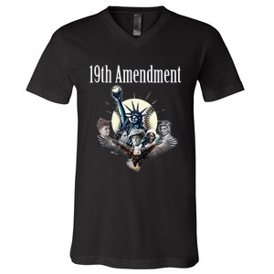 19th Amendment Baseball Gathering V-Neck T-Shirt