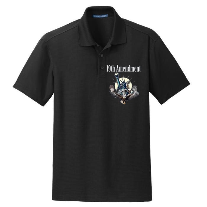 19th Amendment Baseball Gathering Dry Zone Grid Polo