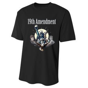 19th Amendment Baseball Gathering Performance Sprint T-Shirt