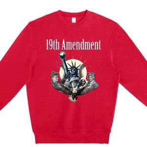 19th Amendment Baseball Gathering Premium Crewneck Sweatshirt