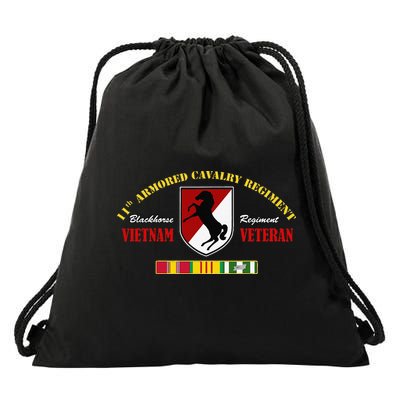 11th Armored Cavalry Regiment Vietnam Veteran Father Day Drawstring Bag