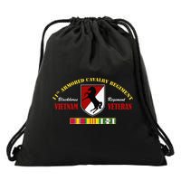 11th Armored Cavalry Regiment Vietnam Veteran Father Day Drawstring Bag