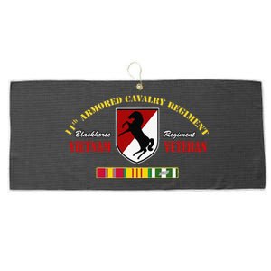 11th Armored Cavalry Regiment Vietnam Veteran Father Day Large Microfiber Waffle Golf Towel