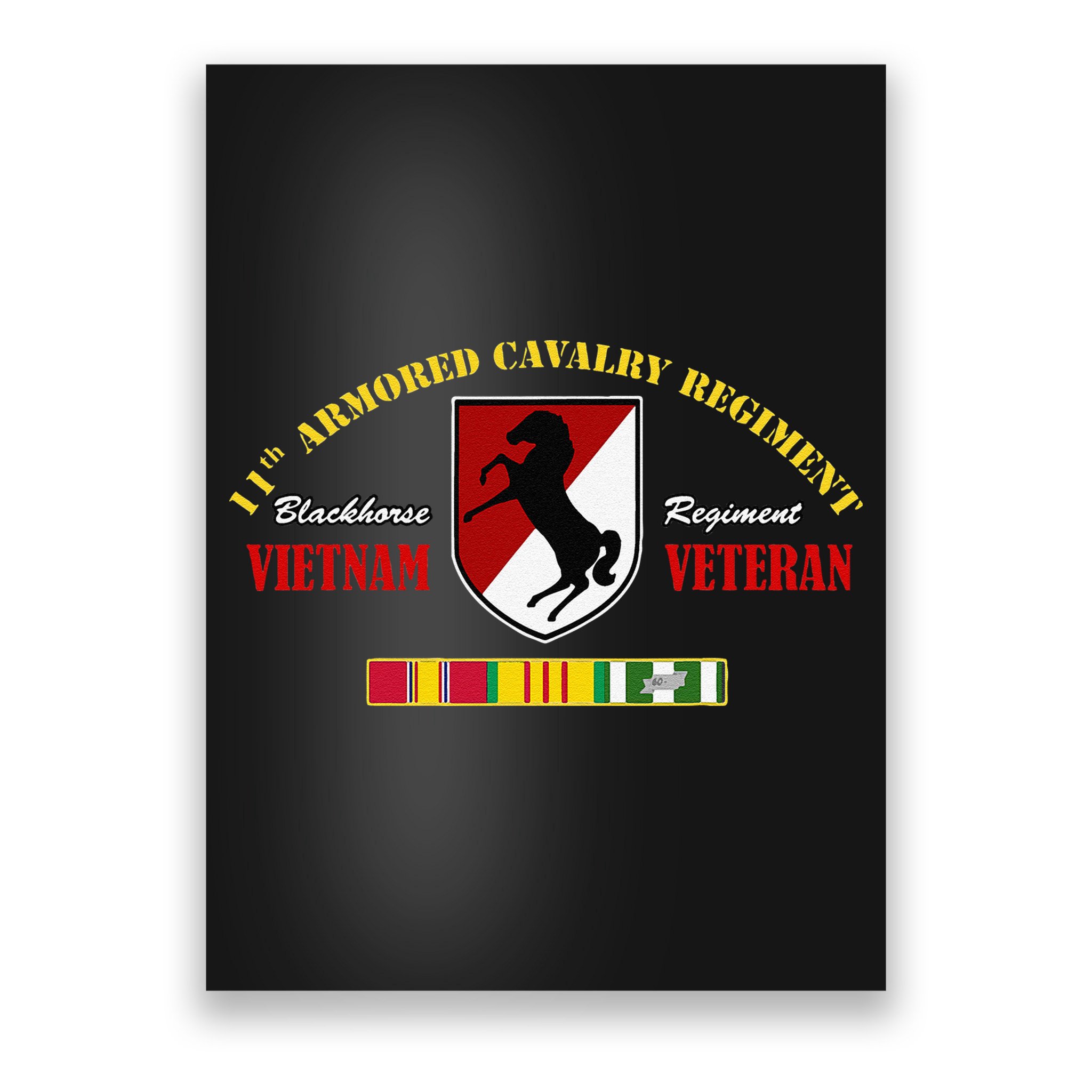 11th Armored Cavalry Regiment Vietnam Veteran Father Day Poster