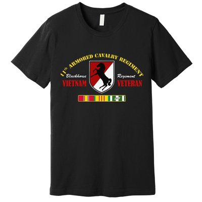 11th Armored Cavalry Regiment Vietnam Veteran Father Day Premium T-Shirt