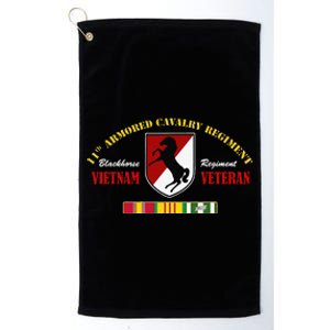 11th Armored Cavalry Regiment Vietnam Veteran Father Day Platinum Collection Golf Towel