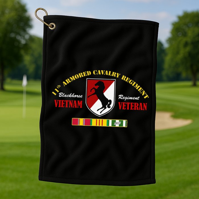 11th Armored Cavalry Regiment Vietnam Veteran Father Day Golf Towel