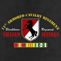 11th Armored Cavalry Regiment Vietnam Veteran Father Day Golf Towel