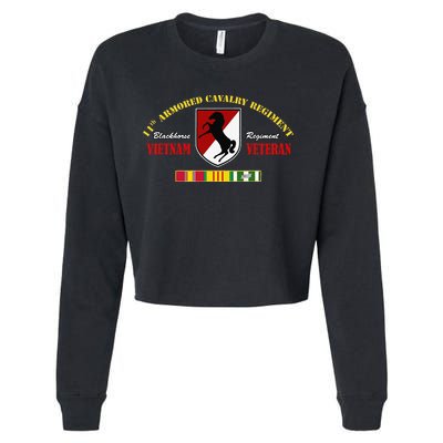 11th Armored Cavalry Regiment Vietnam Veteran Father Day Cropped Pullover Crew