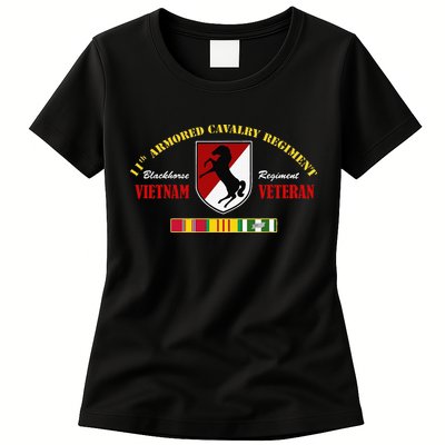 11th Armored Cavalry Regiment Vietnam Veteran Father Day Womens T-Shirt