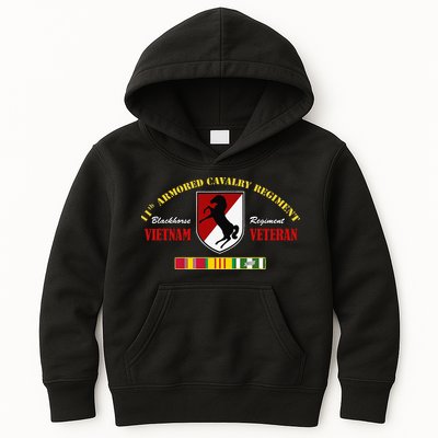 11th Armored Cavalry Regiment Vietnam Veteran Father Day Kids Hoodie