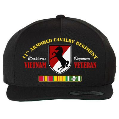 11th Armored Cavalry Regiment Vietnam Veteran Father Day Wool Snapback Cap
