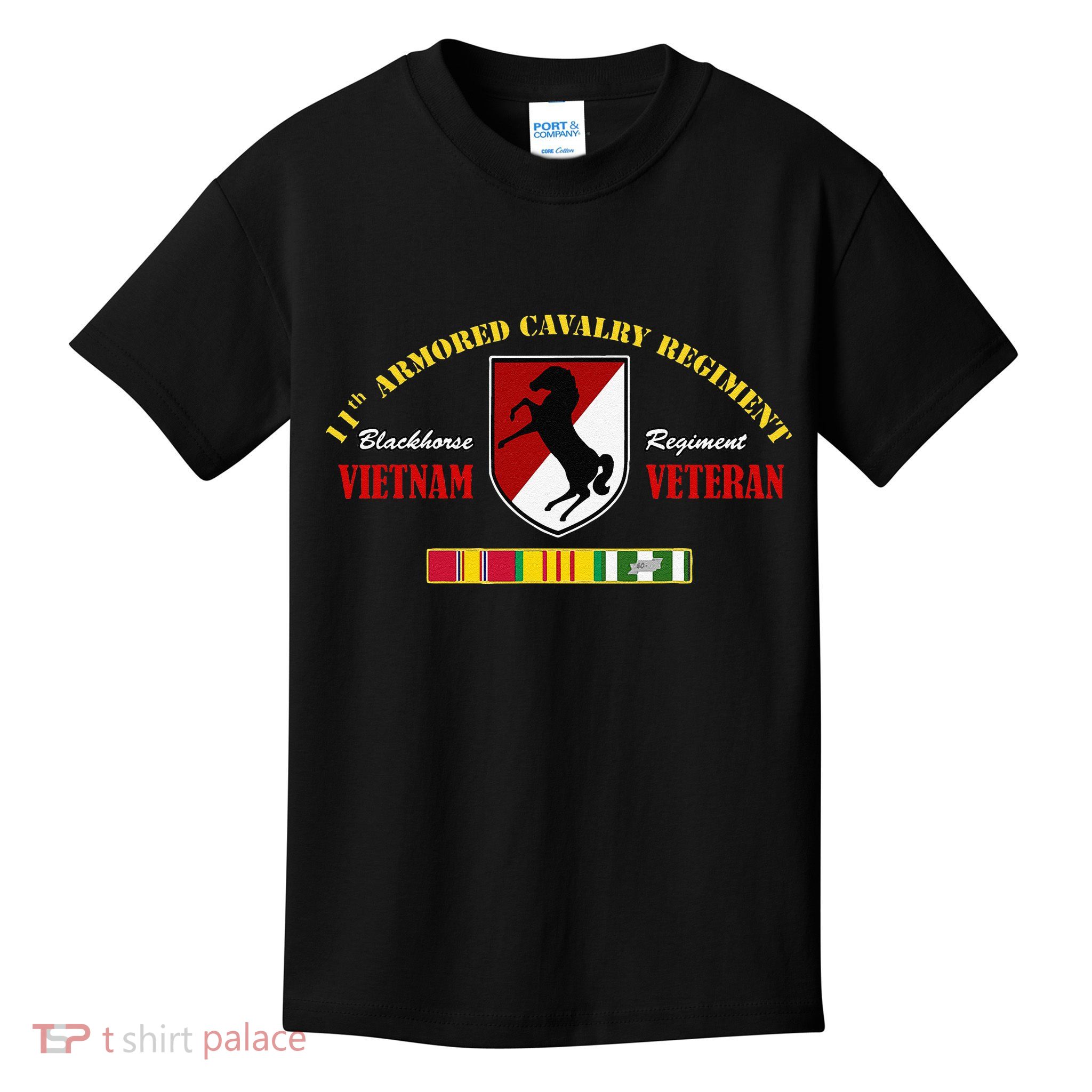 11th Armored Cavalry Regiment Vietnam Veteran Father Day Kids T-Shirt