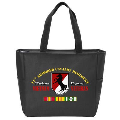 11th Armored Cavalry Regiment Vietnam Veteran Father Day Zip Tote Bag