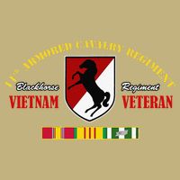 11th Armored Cavalry Regiment Vietnam Veteran Father Day Cooling Performance Crew T-Shirt