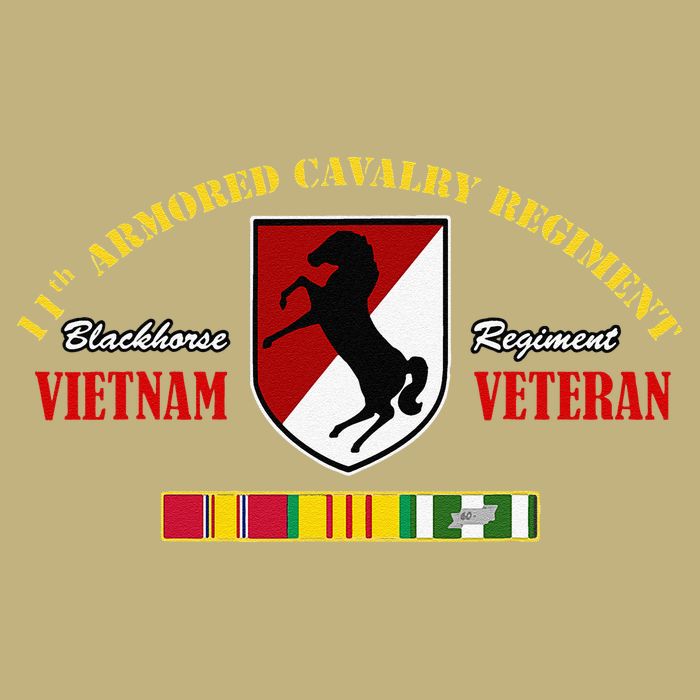 11th Armored Cavalry Regiment Vietnam Veteran Father Day Cooling Performance Crew T-Shirt