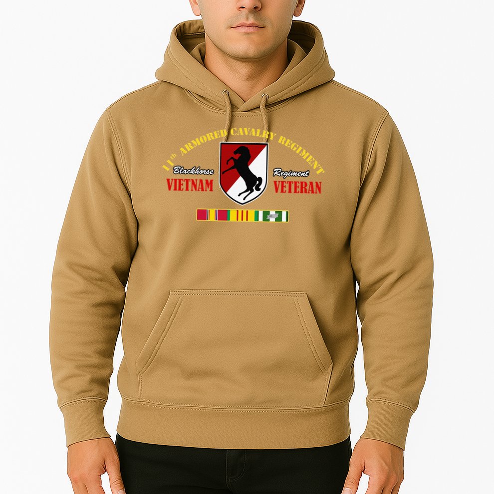 11th Armored Cavalry Regiment Vietnam Veteran Father Day Hoodie