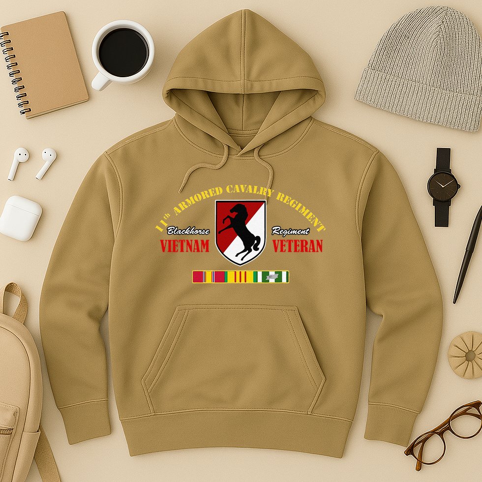 11th Armored Cavalry Regiment Vietnam Veteran Father Day Hoodie