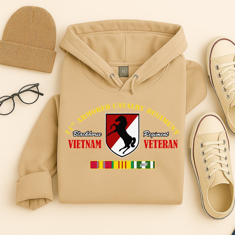 11th Armored Cavalry Regiment Vietnam Veteran Father Day Hoodie