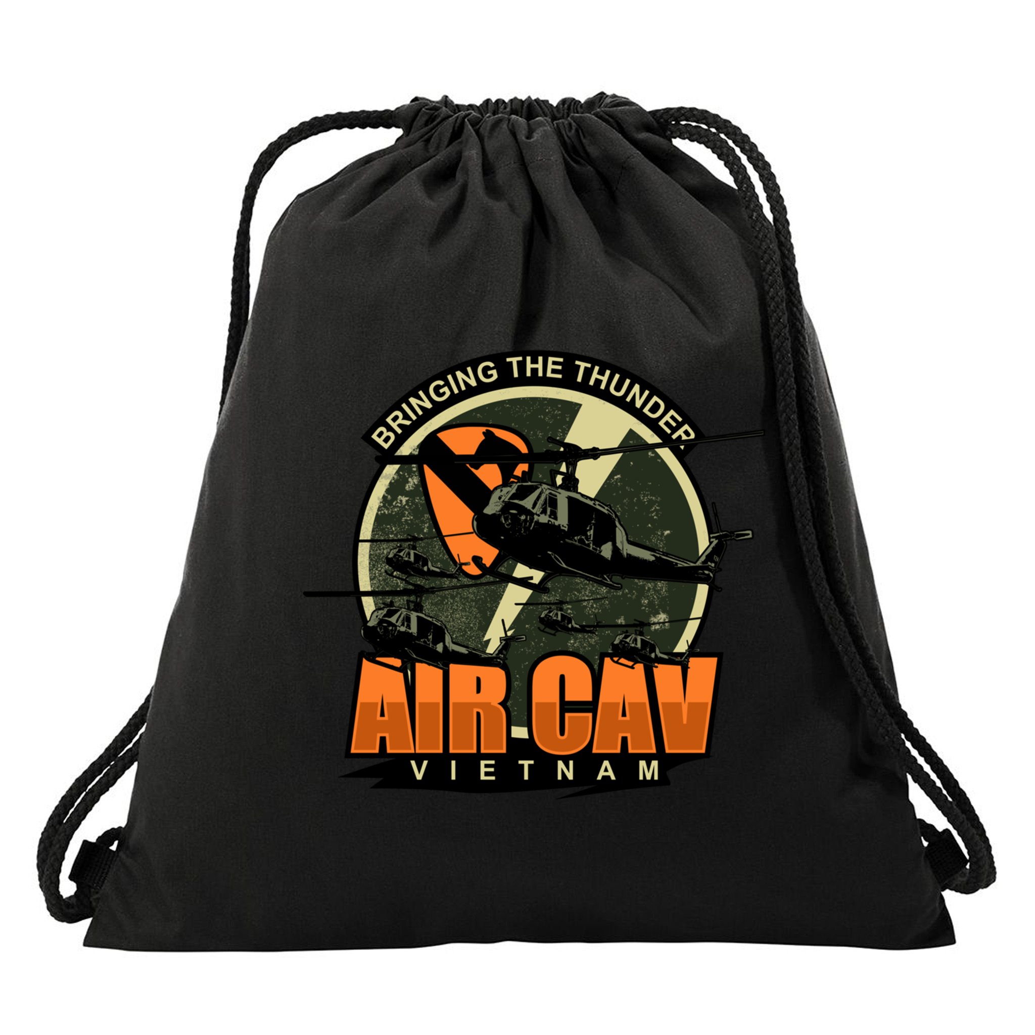 1st Air Cavalry Division Vietnam Veteran Veterans Day Xmas Gift Drawstring Bag