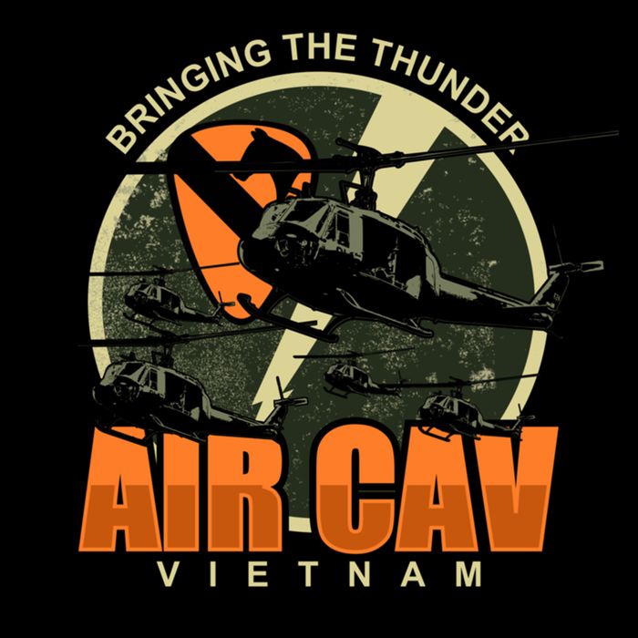 1st Air Cavalry Division Vietnam Veteran Veterans Day Xmas Gift Drawstring Bag