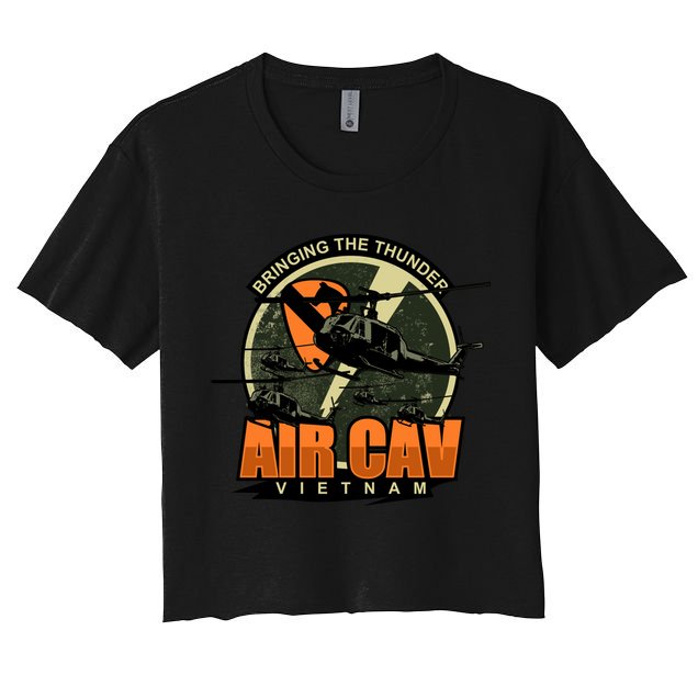 1st Air Cavalry Division Vietnam Veteran Veterans Day Xmas Gift Crop Top