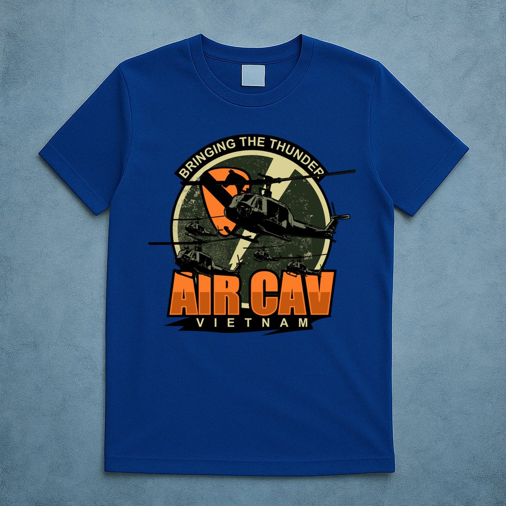 1st Air Cavalry Division Vietnam Veteran Veterans Day Xmas Gift T-Shirt