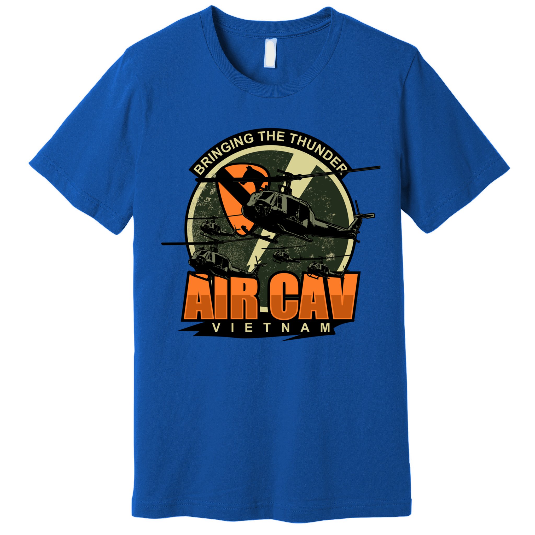 1st Air Cavalry Division Vietnam Veteran Veterans Day Xmas Gift Premium T-Shirt