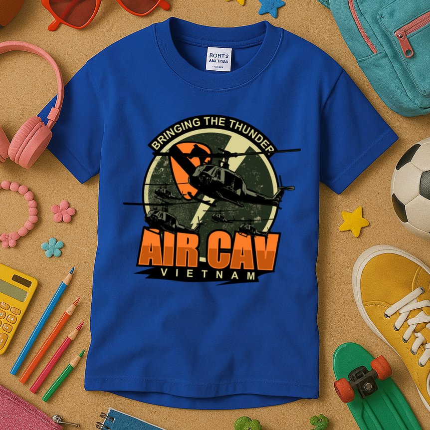 1st Air Cavalry Division Vietnam Veteran Veterans Day Xmas Gift Kids T-Shirt