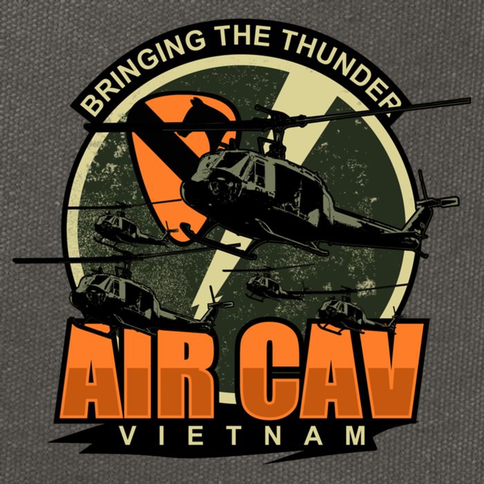 1st Air Cavalry Division Vietnam Veteran Veterans Day Xmas Gift Cotton Canvas Backpack