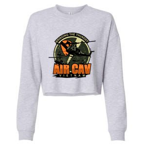 1st Air Cavalry Division Vietnam Veteran Veterans Day Xmas Gift Cropped Pullover Crew