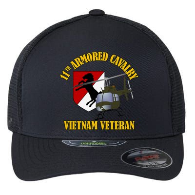 11th Armored Cavalry Regiment Vietnam Veteran Christmas Flexfit Unipanel Trucker Cap