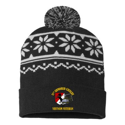 11th Armored Cavalry Regiment Vietnam Veteran Christmas USA-Made Snowflake Beanie