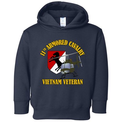 11th Armored Cavalry Regiment Vietnam Veteran Christmas Toddler Hoodie