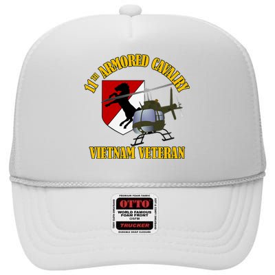 11th Armored Cavalry Regiment Vietnam Veteran Christmas High Crown Mesh Back Trucker Hat