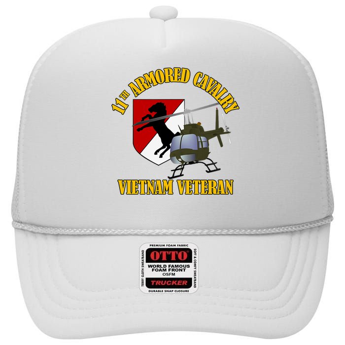 11th Armored Cavalry Regiment Vietnam Veteran Christmas High Crown Mesh Back Trucker Hat