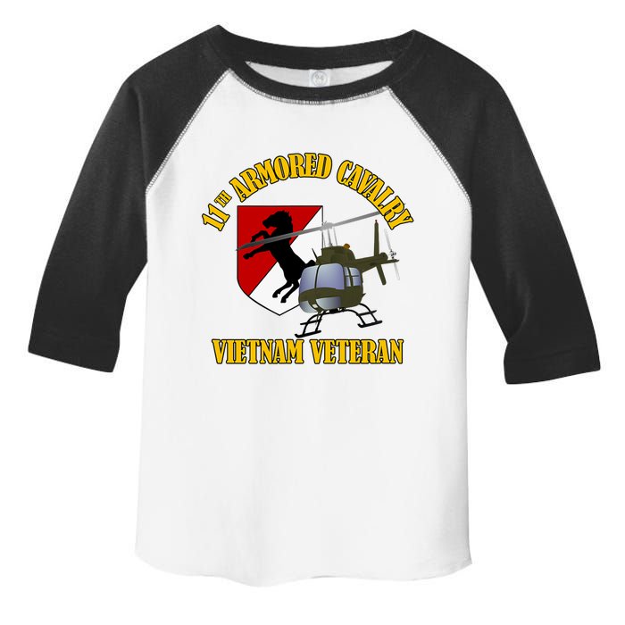 11th Armored Cavalry Regiment Vietnam Veteran Christmas Toddler Fine Jersey T-Shirt